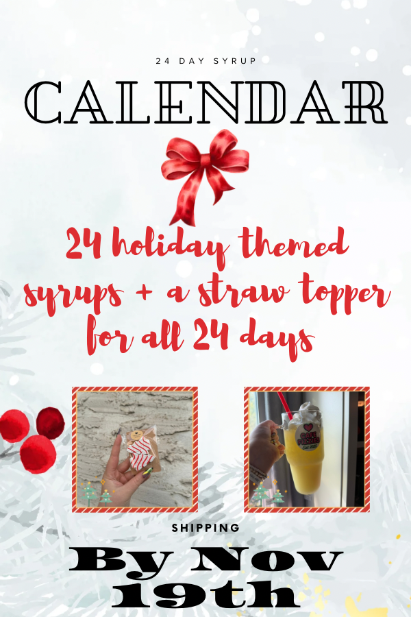 24 Day Syrup Calendar