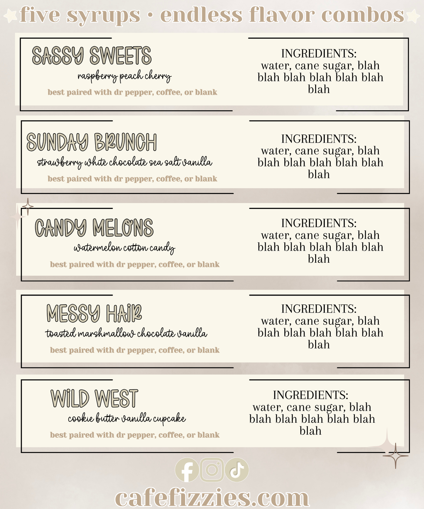 Sampler Syrup Kits