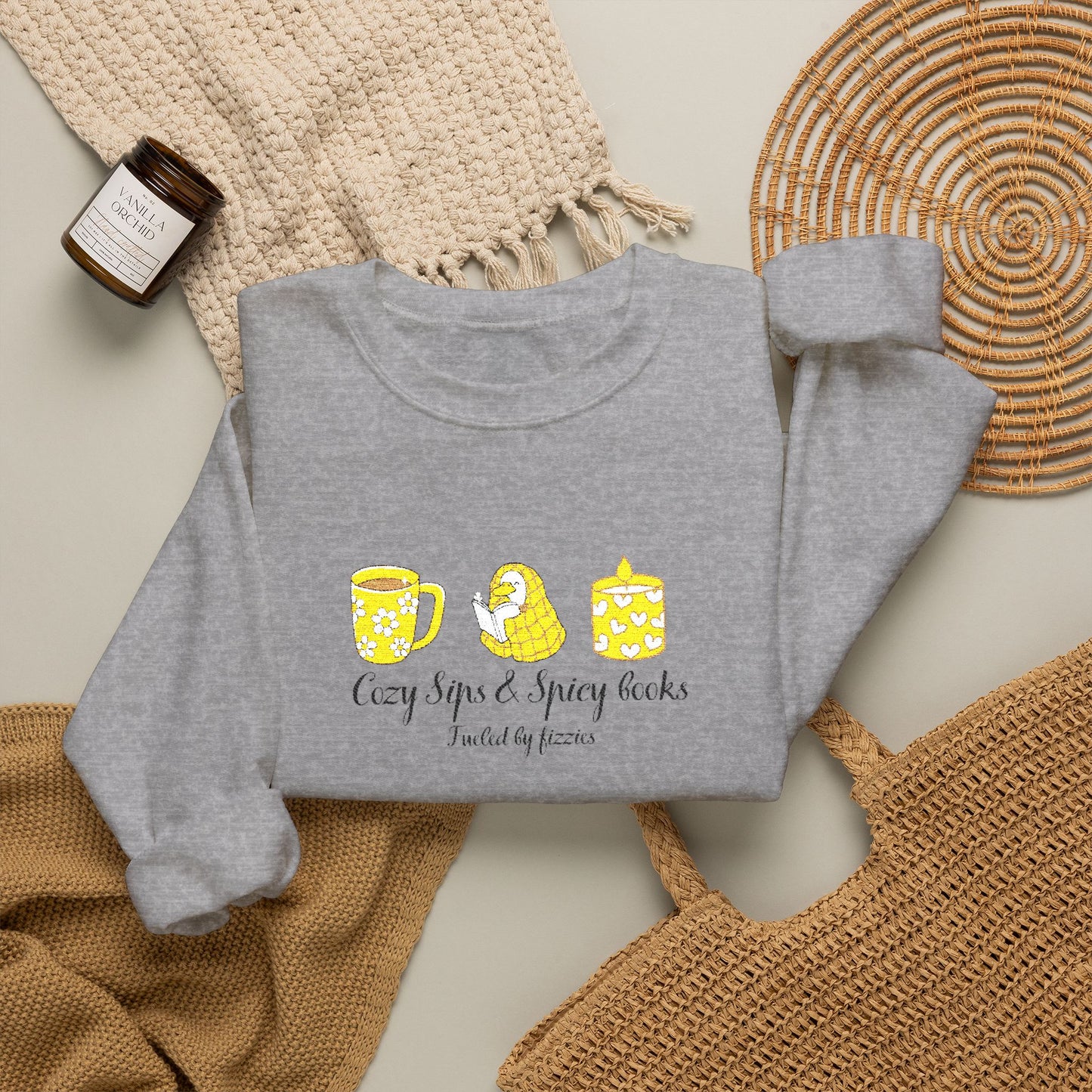Cozy Sips Yellow Edition CrewNeck