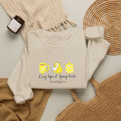 Cozy Sips Yellow Edition CrewNeck