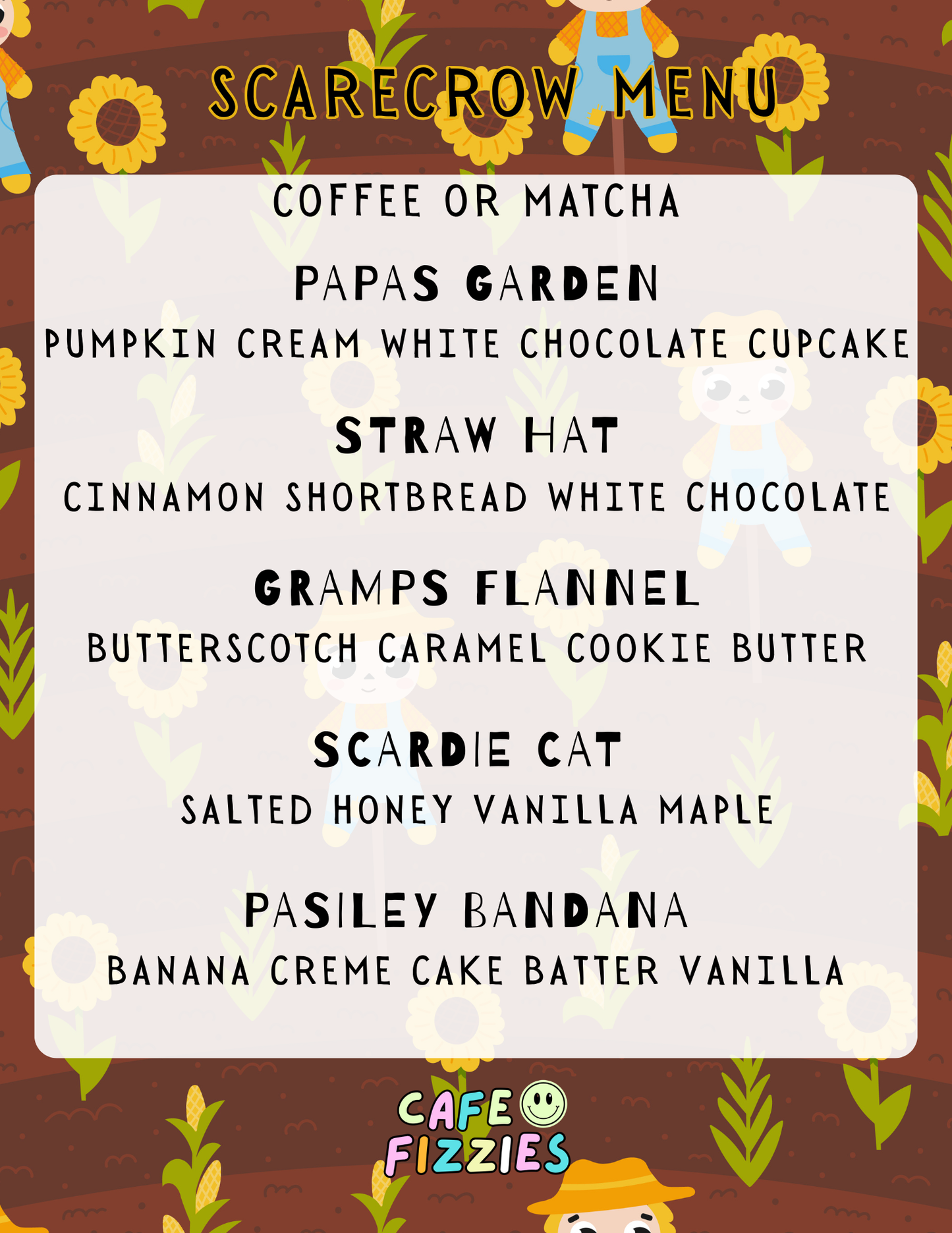 Scarecrow Menu