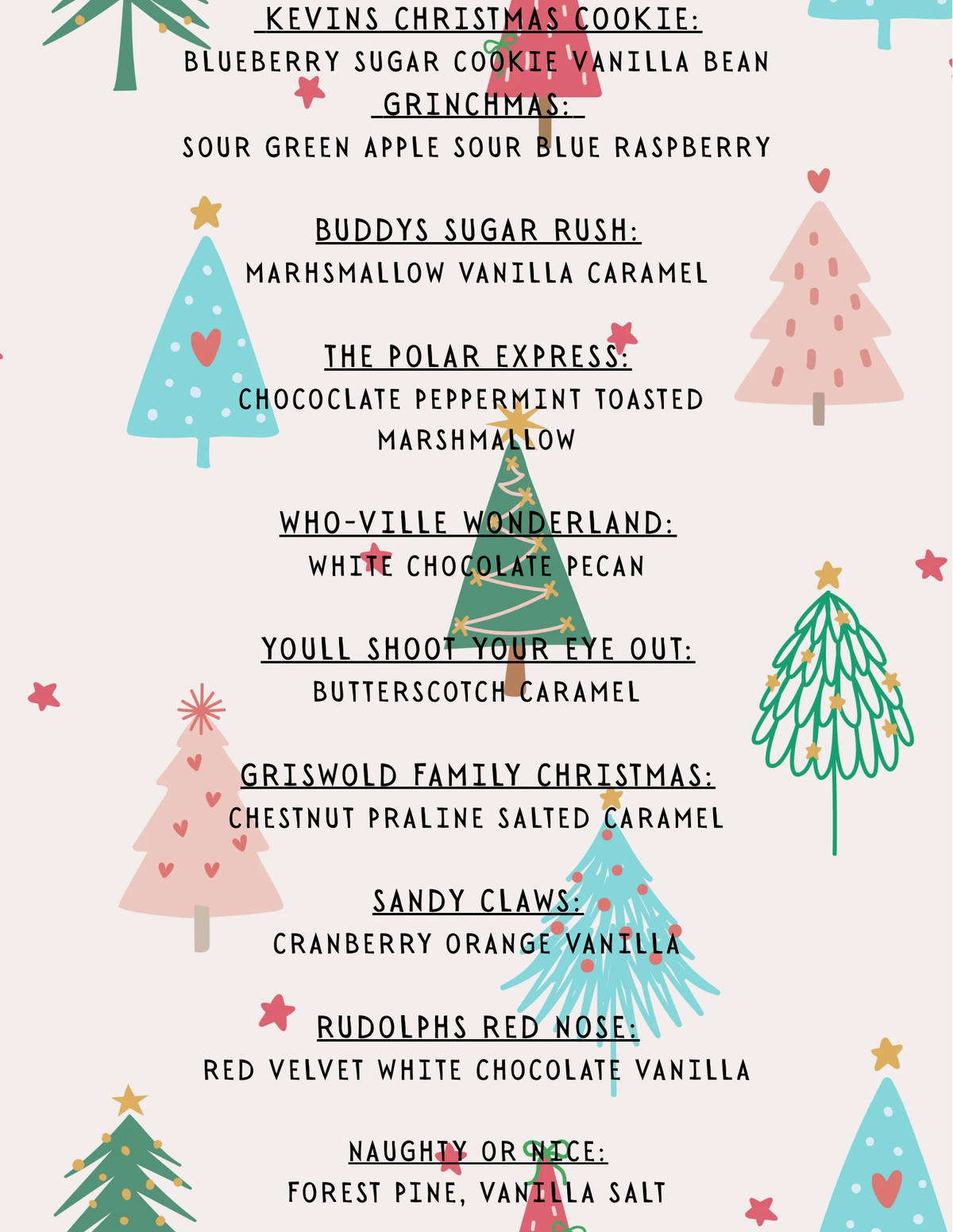 Christmas Syrups